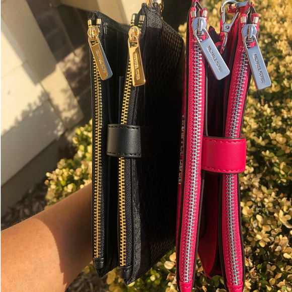 New Michael Kors Double Zip Wristlet Phone Wallet - Picture 4 of 8